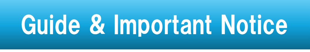 guide and important notice